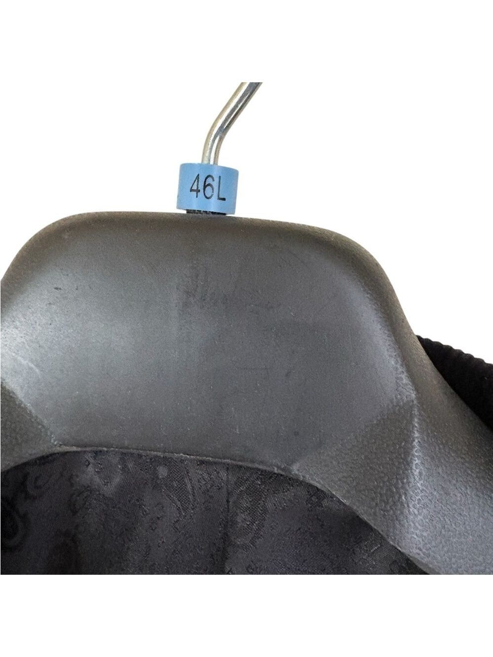Stafford-46L men’s corduroy sport jacket. Black, 2 button. New w/o tags. Sharp! - Picture 12 of 12
